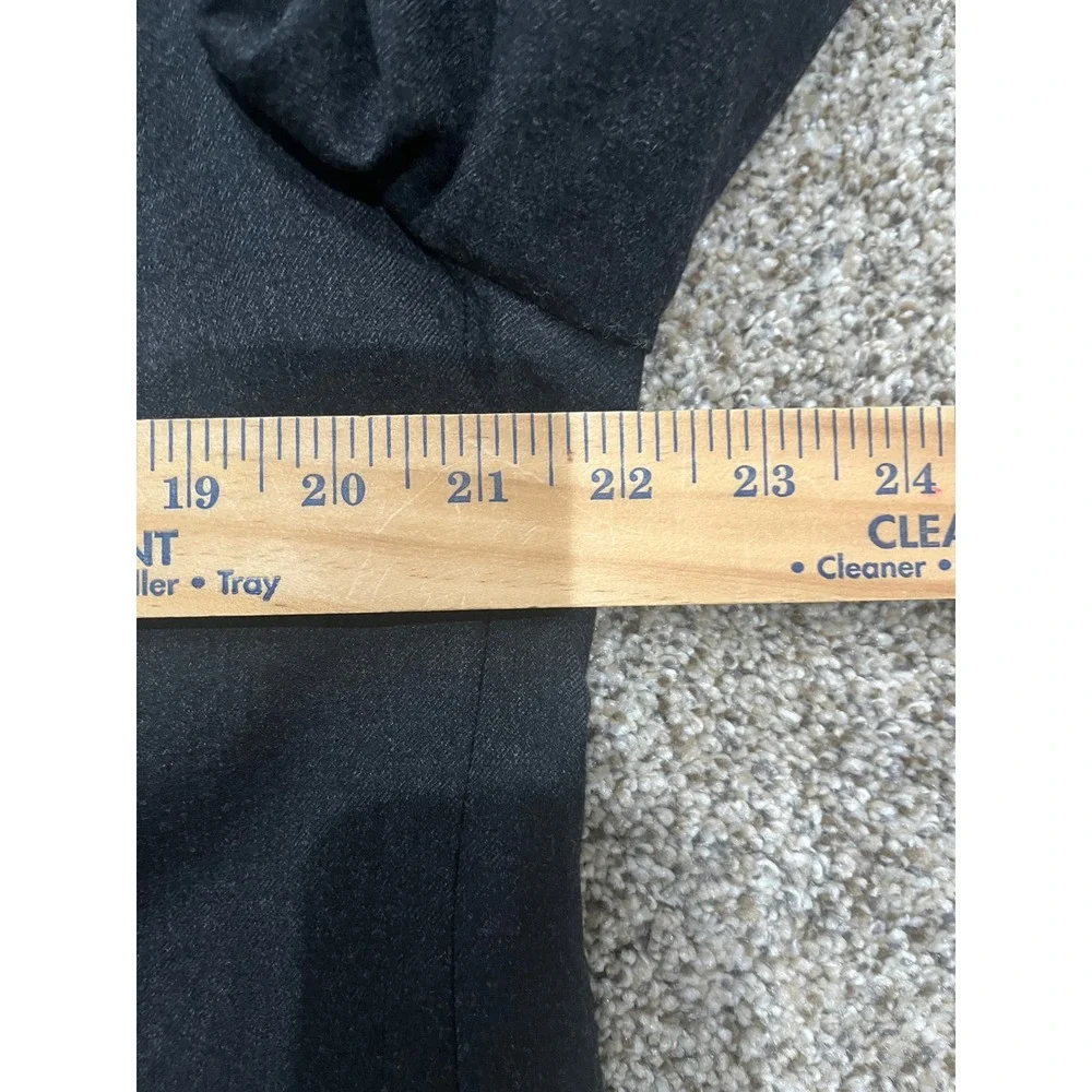 Lauren Ralph Lauren Wool Cashmere Blazer Charcoal Grey Sport Coat Made in Canada